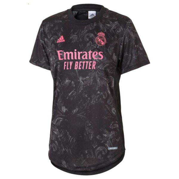 Camiseta Real Madrid Replica Tercera Ropa Mujer 2020/21 Negro